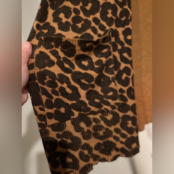 ❌SOLD❌1X Terra & Sky Leopard Print Cardigan - Picture 3 of 6